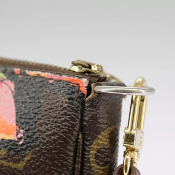 LOUIS VUITTON Monogram rose Pochette Accessoires Pouch authentic - Picture 7 of 16